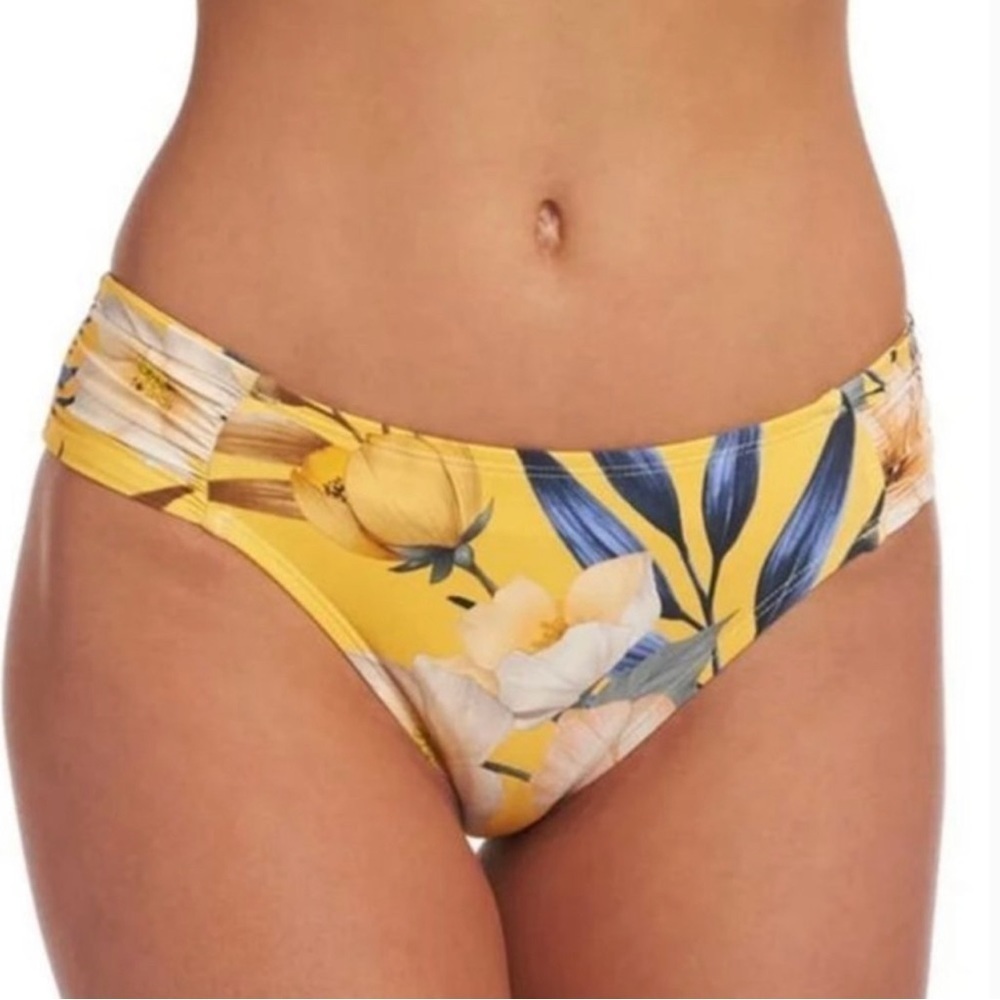 La Blanca Belle Side Shirred Hipster Bikini Bottom (Bottom Only)